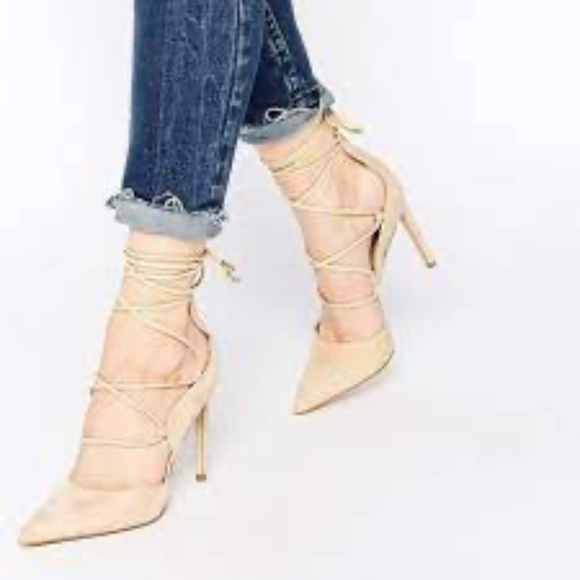 Sam Edelman Dayna Nude Suede size 8.5/ 4 in. heel - Picture 2 of 3